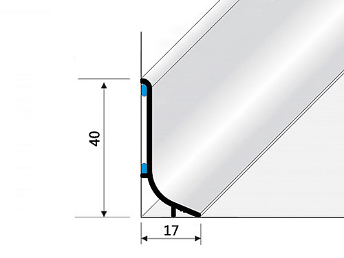 Soklový profil 40 / 50 mm (samolepící)