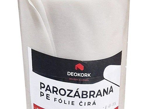 Parozábrana PE FOLIE čirá role tl. 0,2 mm 2 × 10 m